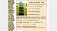 Desktop Screenshot of johnshepherdfamily.com