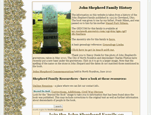 Tablet Screenshot of johnshepherdfamily.com